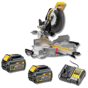 DEWALT DCS782 18V XR 305 mm Akülü Gönye Kesme Makinesi + 2 Adet DCB546 18V/54V FLEXVOLT 6.0Ah Akü + Şarj Cihazı