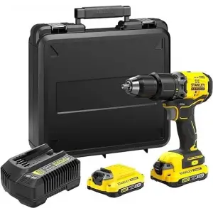 Stanley SBD715D2K-TR 18V 2.0Ah Çift Akülü Kömürsüz Darbeli Matkap