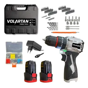 Volartan  VTX-1010 Kömürsüz Çift Akülü Darbeli Vidalama