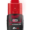 Milwaukee Akü M12B2 Redlithium-Ion 12V. 2,0Ah