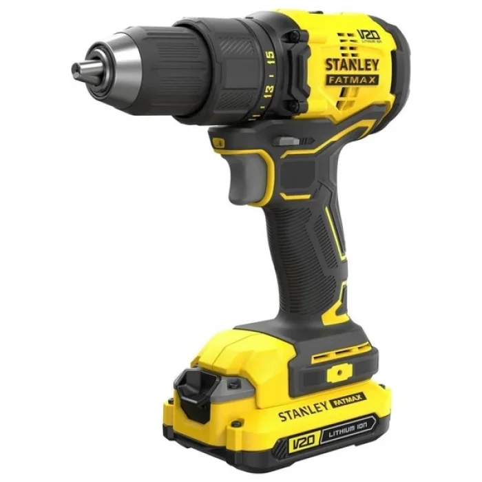 Stanley SBD710C2K Akülü Kömürsüz Darbesiz Vidalama Makinesi 2x1.5 Ah DEMİR ÇANTALI
