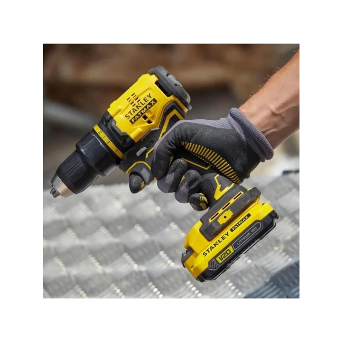 Stanley SBD710C2K Akülü Kömürsüz Darbesiz Vidalama Makinesi 2x1.5 Ah DEMİR ÇANTALI