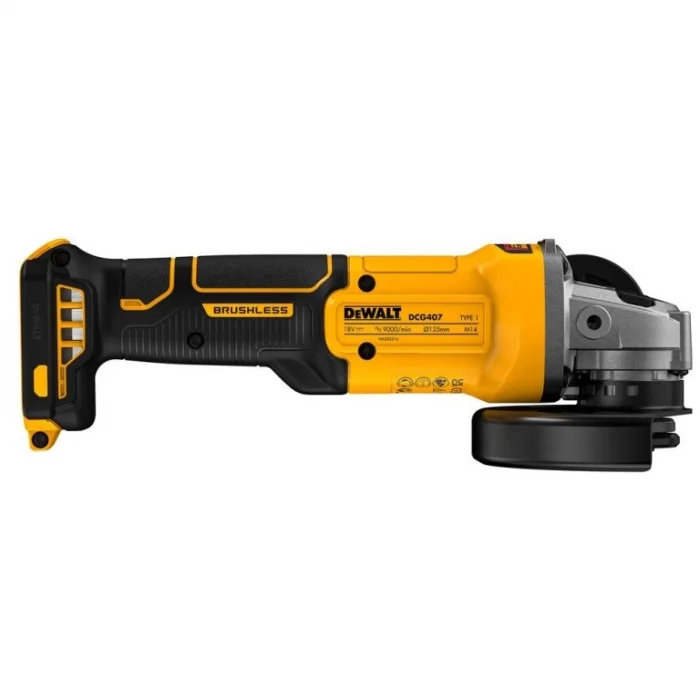 Dewalt DCG407 18V XR Kömürsüz Profesyonel Avuç Taşlama Makinesi - Solo