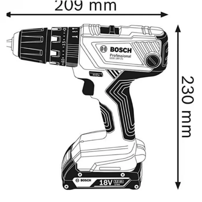 Bosch GSB 18V-21 Aküsüz Darbeli Vidalama Makinesi