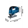 Bosch Professional Gst 185-LI 4 Ah Çift Akülü Dekupaj Testere 06015B3024