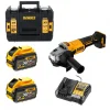 Dewalt DCG407X2 FLEXVolt 54V Kömürsüz Akülü Avuç Taşlama Makinesi - 2x12.0Ah Bataryalı Profesyonel Set