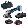 Bosch GWS 18V - 10 Professional Taşlama Makinesi (2x5.0Ah18V)-L-Box