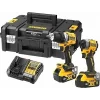 DEWALT XR 18V 4’lü Kömürsüz Set – DCD800, DCF850, DCG407, DCH133 2x4.0Ah + 2x5.0Ah XR Li-Ion Akü, 2 Şarj Cihazı, TSTAK Çantalı Profesyonel Set