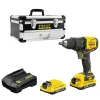 Stanley SBD710C2K Akülü Kömürsüz Darbesiz Vidalama Makinesi 2x1.5 Ah DEMİR ÇANTALI