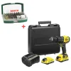 Stanley SBD71518V 2.0Ah V20Li-Ion Çift Akülü Kömürsüz Darbeli Matkap +Bosch 36PUçSeti