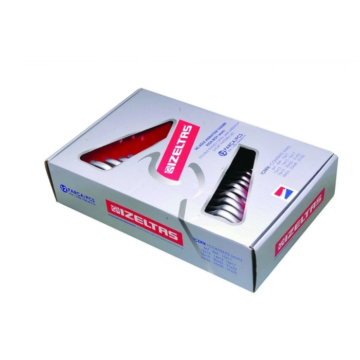 İzeltaş Açık Ağız Anahtar Takımı 12li Kısa Boy