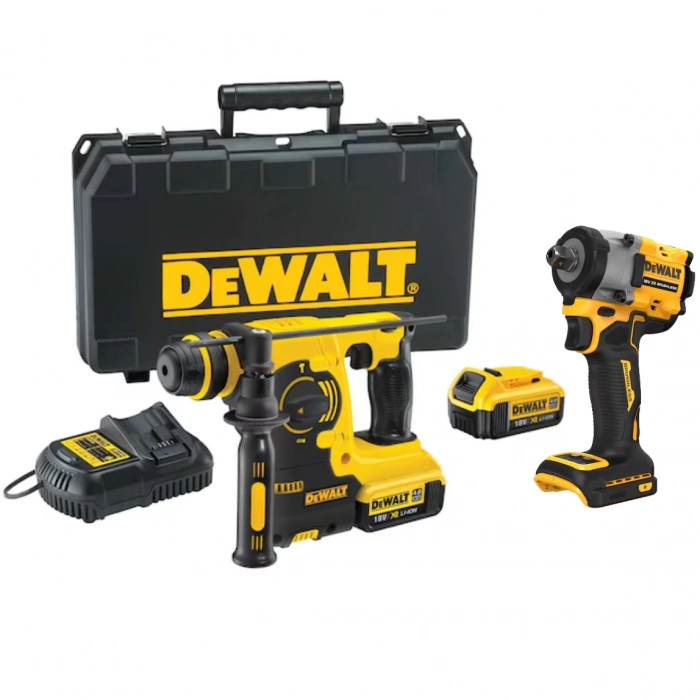 Dewalt DCH253 + DCF922 Set 18V 4Ah Li-ion Akülü Kırıcı Delici & Darbeli Somun Sıkma Profesyonel