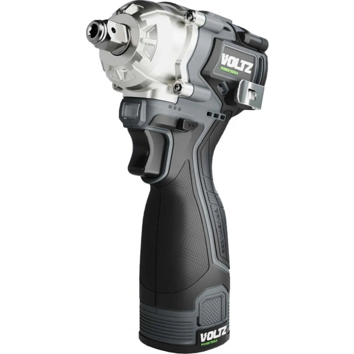 Voltz Vzıw-16 Akülü Somun Sökme - Kömürsüz - Ağır Hizmet - 1/2 Kare Sürücü - LED Işık - Ayarlanabilir Hız