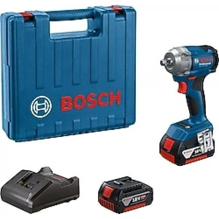 Bosch GDX 18V-285 18V Çift Akülü 5.0Ah Darbeli Somun Sıkma & Vidalama Makinesi Profesyonel Set