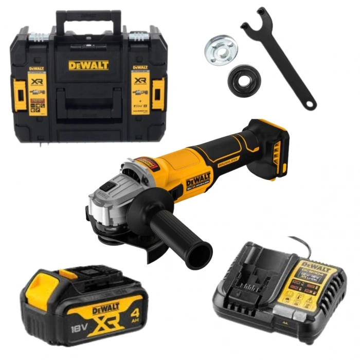 Dewalt DCG407 18V XR 4.0Ah Tek Akülü Kömürsüz Taşlama Makinesi