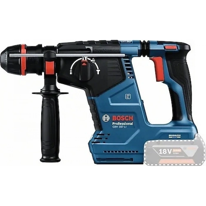 Bosch GBH 187-LI One Chuck Akülü Kırıcı Delici (18V - SDS Plus - Solo/Aküsüz) - 0611923120