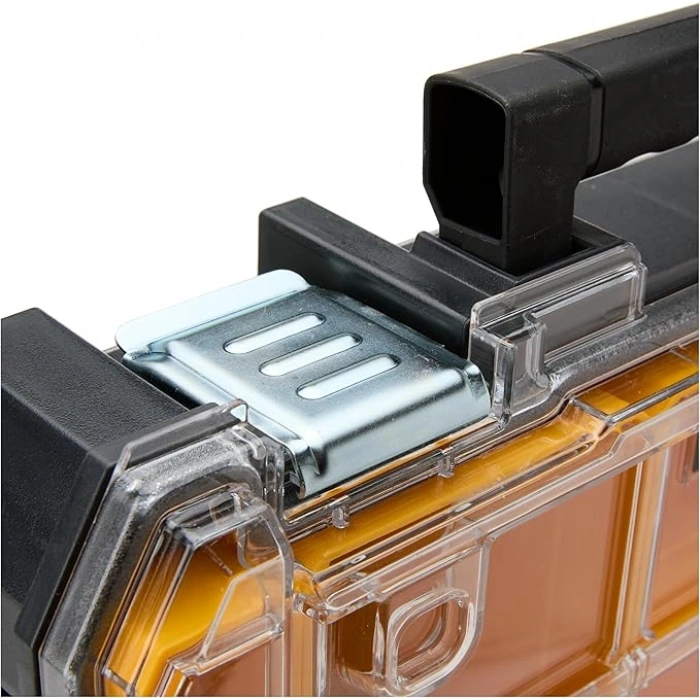 Dewalt TSTAK Organizer (su sıçramalarına karşı korumalı IP54, şeffaf, darbeye dayanıklı polikarbonat kapak, 10 farklı boyutta, 7,8 litre, TSTAK sistemi ile uyumlu)