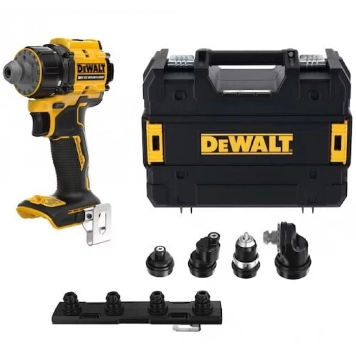 DEWALT DCD803NT-XJ 18V XR Kömürsüz Çok Başlıklı Akülü Matkap Vidalama aküsüz