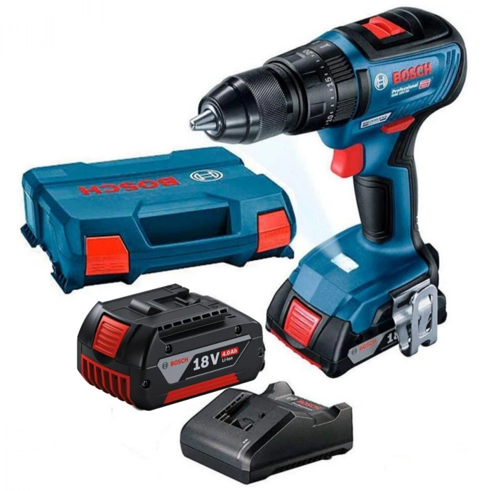 Bosch GSB 18v 50 Kömürsüz Akülü Darbeli Matkap 2x4Ah