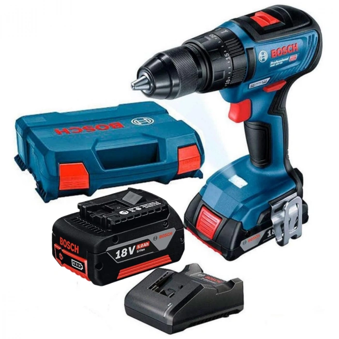 Bosch GSB 18v 50 Kömürsüz Akülü Darbeli Matkap 2x5Ah