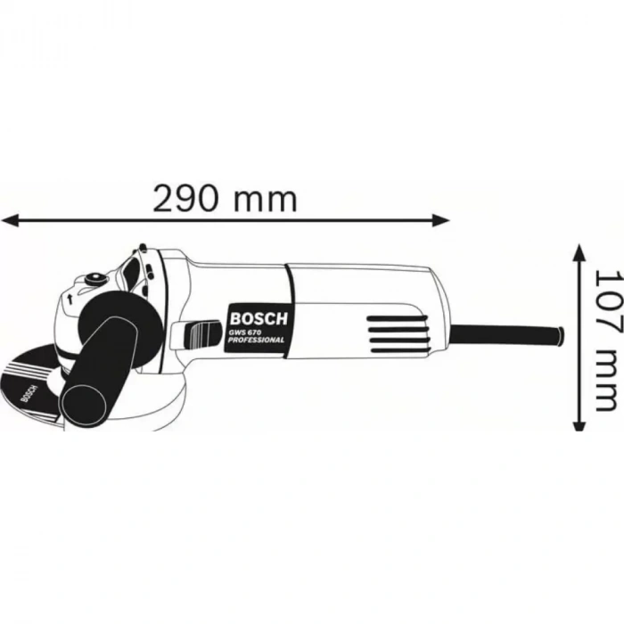 Bosch Gws 670 Avuç Taşlama 670 Watt