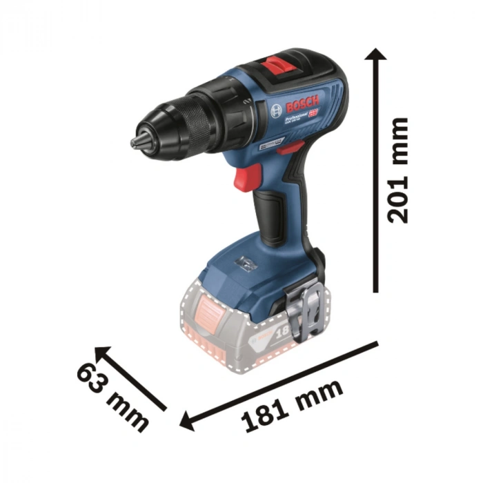 Bosch Professional GSR 18V-50 Akülü Delme Vidalama (ftrsz)