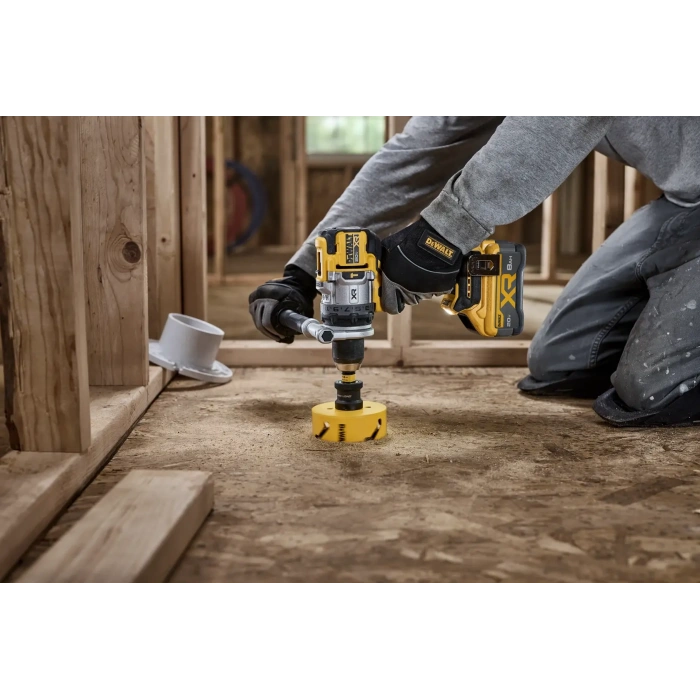 DEWALT DCD1007P2 18V XR Kömürsüz Darbeli Matkap 2x5.0Ah Akü + Şarj + TSTAK Çanta + DCBP034 POWERSTACK Akü HEDİYE