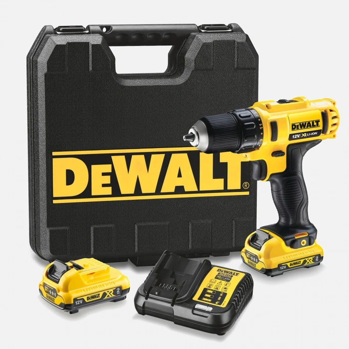 Dewalt DCD710D2 Çift Akülü 2 Ah Darbesiz Matkap