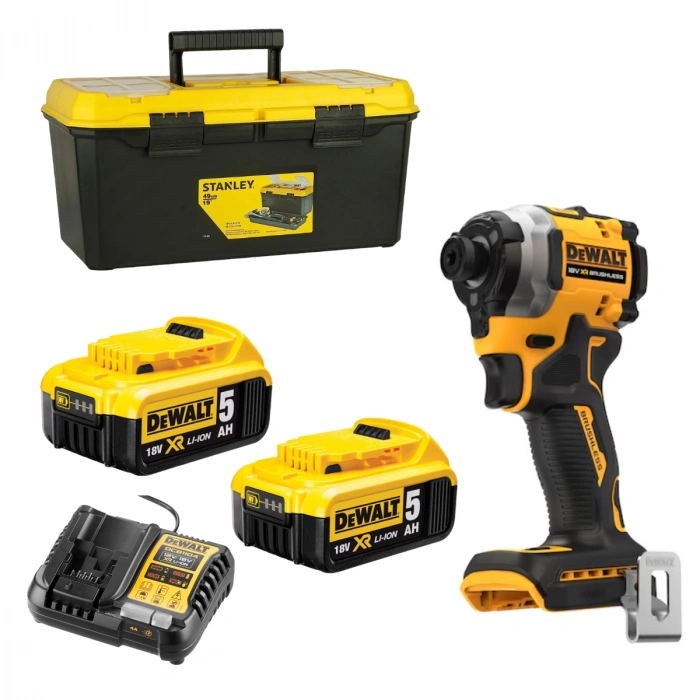 Dewalt DCF850P2T 18V 5 Ah Çift Akülü Darbeli Vidalama Makinesi
