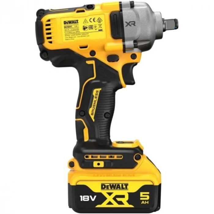 Dewalt DCF891P2T 18V 5.0AH Li-Ion Kömürsüz Çift Akülü Somun Sıkma 812Nm