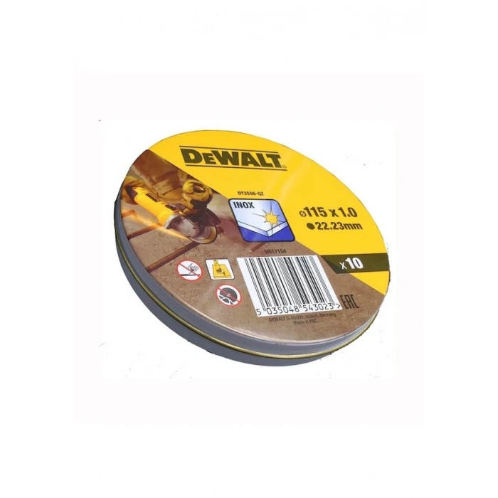 Dewalt Dt3506 115x1.0 Mm Inox Kesici Disk 10lu