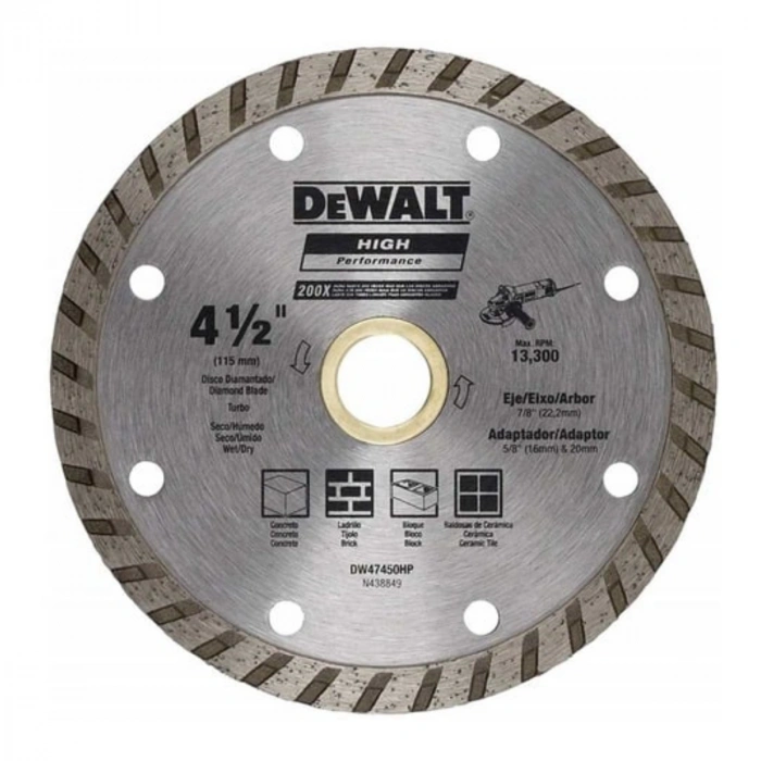 Dewalt DW47450HP Turbo Elmas Disk 115 mm