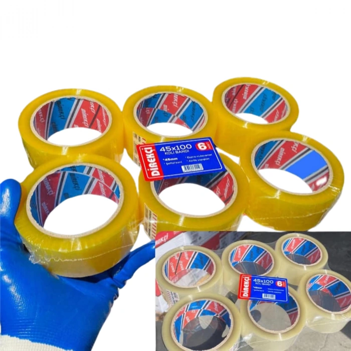 Direkçi Koli Bandı 45 mm x 100 m Şeffaf Tekli