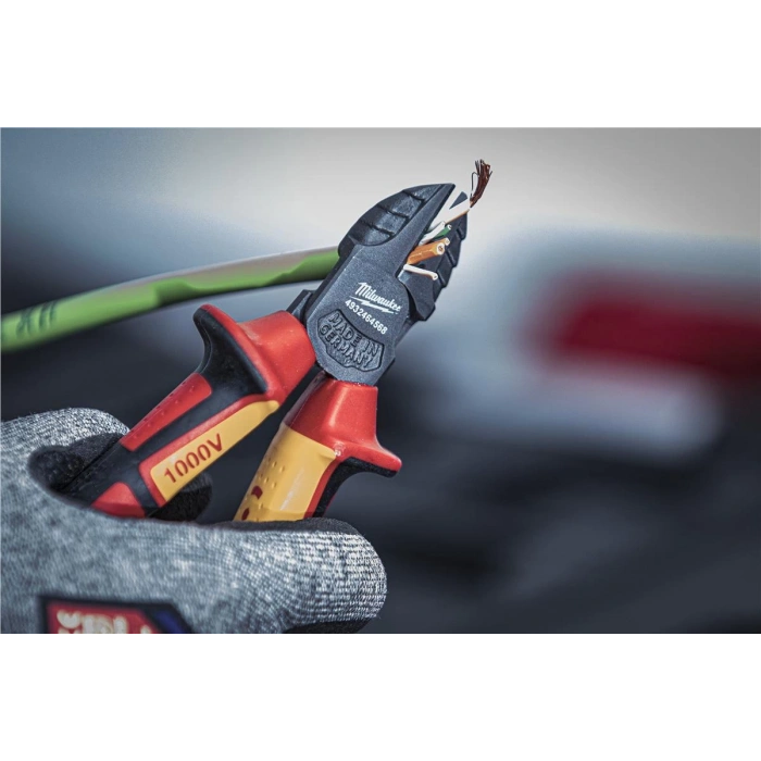 Milwaukee T4932464568 Ağır Hizmet Tipi Vde Elektrikçi, Izoleli Yan Keski 180mm