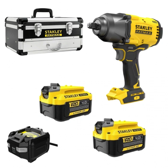 Stanley Fatmax SFMCF940 20V Akülü Kömürsüz Somun Sıkma 950Nm 2×4.0Ah Fatmax Akü+Şarj