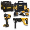 DeWalt DCF922 + DCH133 + DCG407 18V XR 3’lü Profesyonel Set (2×4.0Ah Akü + Şarj + TSTAK)