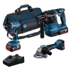 Bosch GSR 18v-45 + Bosch GWS 18v-8 + Bosch GBH 18v-22 3x4.Ah Set 0615A5007L