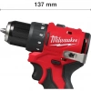 Milwaukee M12 BLDDRC-201BRF 12V Çift Akülü Şarjlı Vidalama Kömürsüz Motor