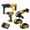 Dewalt DCH133 + DCD800 + DCG407 2x4.0Ah Akülü Profesyonel Set (Çantasız)