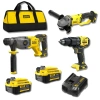 Stanley FatMax SFMCK321TH V20 3’lü Akülü Makine Seti – SFMCD715 Darbeli Matkap, SFMCH900 Kırıcı Delici, SFMCG400 Avuç Taşlama, 2x4Ah Akü ve Çantalı