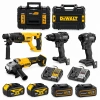 DEWALT McLaren DCK488HM4 XR 18V 4’lü Set Akülü Makine Seti – 4 Makine, 4 Akü, 2 Şarj Cihazı, 2 Çanta