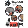 ASSUR Pro 2000w Kanal Açma Makinası Turbo Motor Kırmızı