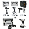 Börth Akülü 4-Lü Set Hilti &Taşlama&Torklu Vidalama&Vidalama