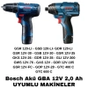 Bosch Akü GBA 12V 2,0 Ah (KUTUSUZ)