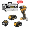 Dewalt DCF850E2T-QW 18V 1.7AH Li-ion Power Stack Kömürsüz Çift Akülü Darbeli Vidalama