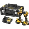 DEWALT XR 18V 4’lü Kömürsüz Set – DCD805, DCF850, DCG407, DCH133 2x4.0Ah + 2x5.0Ah XR Li-Ion Akü, 2 Şarj Cihazı, TSTAK Çantalı Profesyonel Set