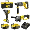 Stanley Fatmax V20 3’lü Set (Torklu Vidalama + Taşlama + Kırıcı Delici) 2x4.0Ah Akü & Şarj Cihazı