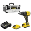 Stanley SBD710C2K Akülü Kömürsüz Darbesiz Vidalama Makinesi 2x1.5 Ah DEMİR ÇANTALI