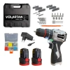 Volartan  VTX-1010 Kömürsüz Çift Akülü Darbeli Vidalama