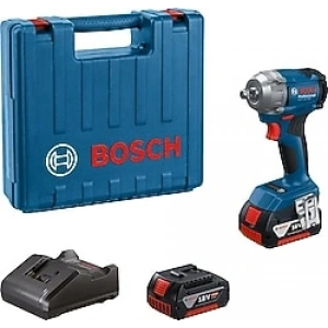 Bosch GDX 18V-285 18V Çift Akülü 5.0Ah Darbeli Somun Sıkma & Vidalama Makinesi Profesyonel Set